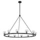 preview thumbnail 2 of 8, Aragon 12 Light Matte Black Chandelier