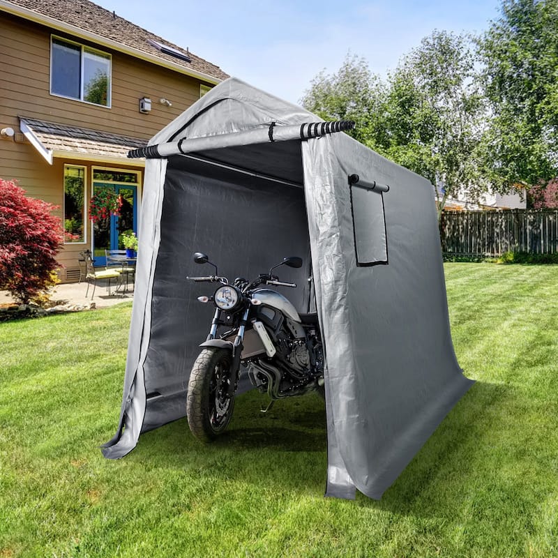 Heavy Duty Outdoor Storage Shelter Portable Garage Tent with Windows