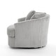 preview thumbnail 11 of 74, UIXE Oversize 43" Plush Corduroy Swivel Barrel Chair Comfy Accent Chair For Living Room