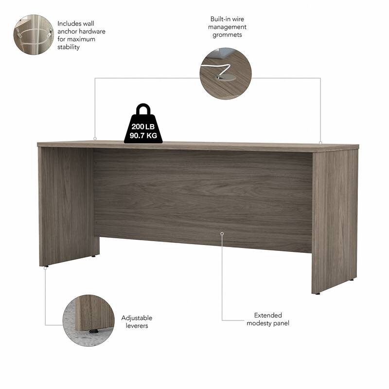 Studio C 72W x 24D Credenza Desk by Bush Business Furniture