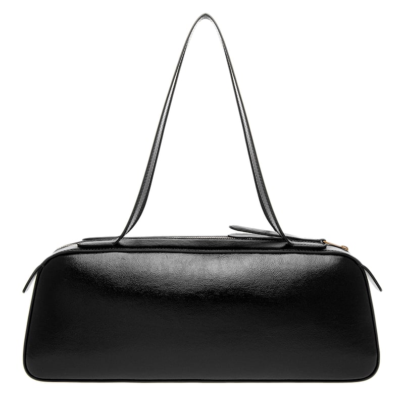 Khaite Simona Shoulder Bag in Crackle Patent Leather