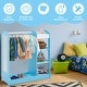 preview thumbnail 25 of 30, Gymax Kids Dress up Storage Hanging Armoire Dresser Costume Closet w/