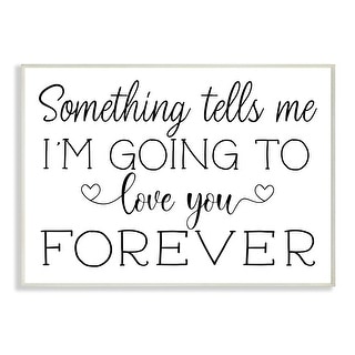 Stupell Love You Forever Quote Minimal Romantic Sentiments Wood Wall ...