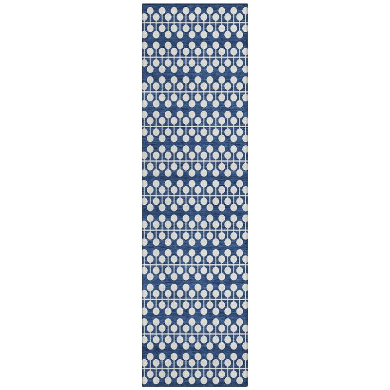 Machine Washable Indoor/ Outdoor Modern Ailey Chantille Rug