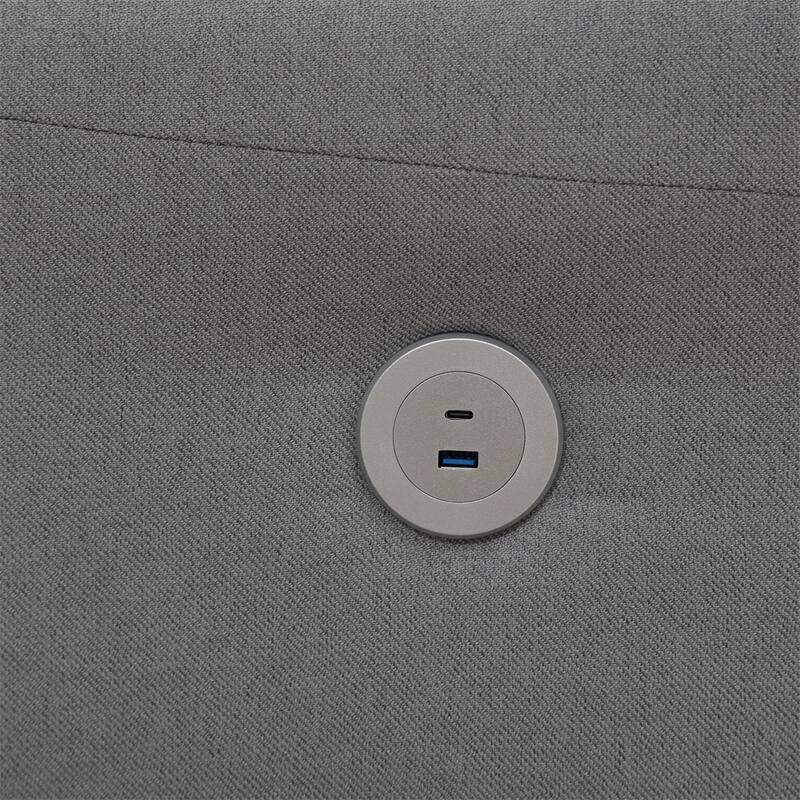 79" Modern Style Button Tufted Linen Upholstered 3-seat Sofa