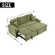 preview thumbnail 71 of 69, 80.3" L Shaped Couch with Pull Out Bed Corduroy Sleeper Sofa Bed Convertible Sectional Couches with Cup Holder for Living Room