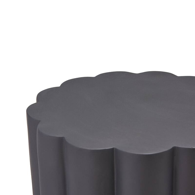 Christopher Knight Home - Modern Handmade 13" Lightweight MgO Geometric Accent Side Table for Indoor and Outdoor Use