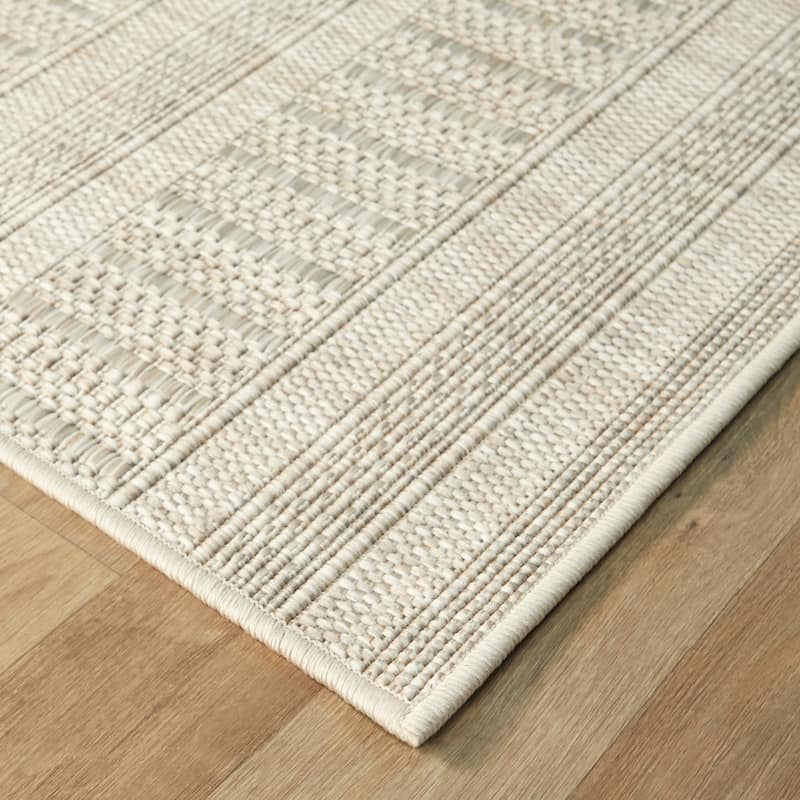 Jarrett Flatweave Stripe Indoor/Outdoor Area Rug