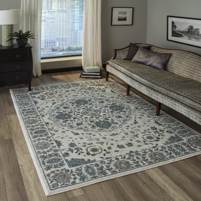 Momeni Brooklyn Heights Polyester Blend Traditional Medallion Area Rug