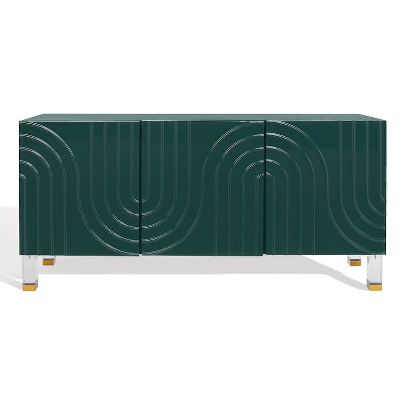 SAFAVIEH Home Saturn Wave Acrylic Sideboard - 64"W x 17"D x 30"H