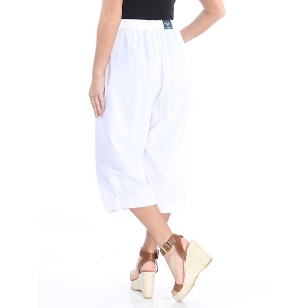 white capri pants plus size