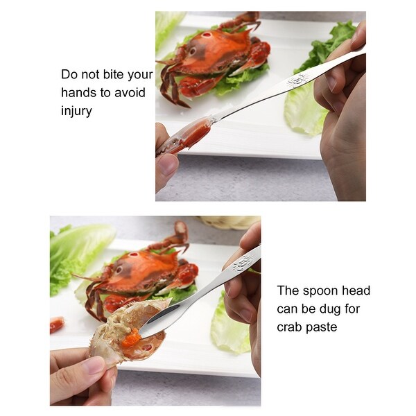 5Pcs/Set Convenient Seafood Tools Spoon Easy Use Stainless Steel