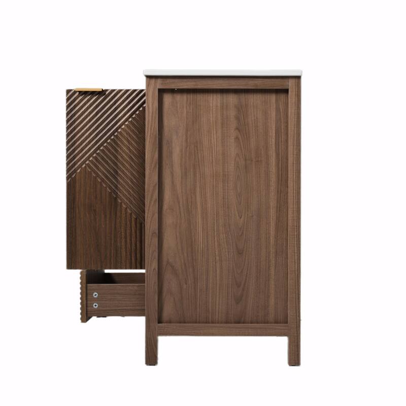 24-Inch Bathroom Vanity with Sink Combo, Modern Design, Single Faucet Hole