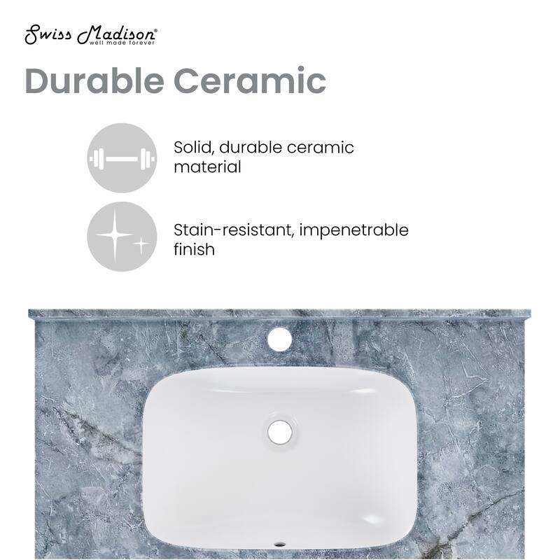 Avancer 36'' Wall Mount Sink In Blue Celeste - 35.4375" x 19.75" x 7.5"