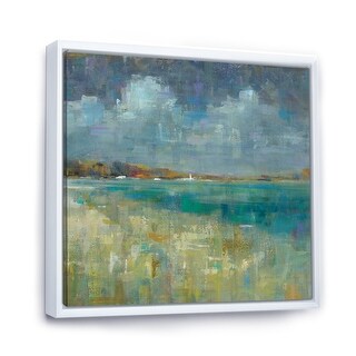 Designart "Sky and Sea" Nautical & Coastal Framed Canvas
