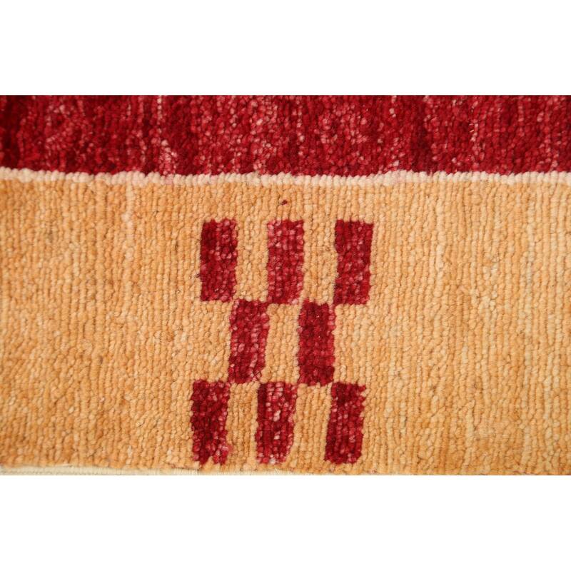 Gabbeh Kashkoli Oriental Hallway Runner Rug Wool Hand-knotted Carpet - 2'8" x 8'5"