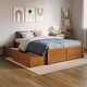preview thumbnail 56 of 116, Concord Platform Bed with Footboard and Storage Drawers Light Toffee - Full