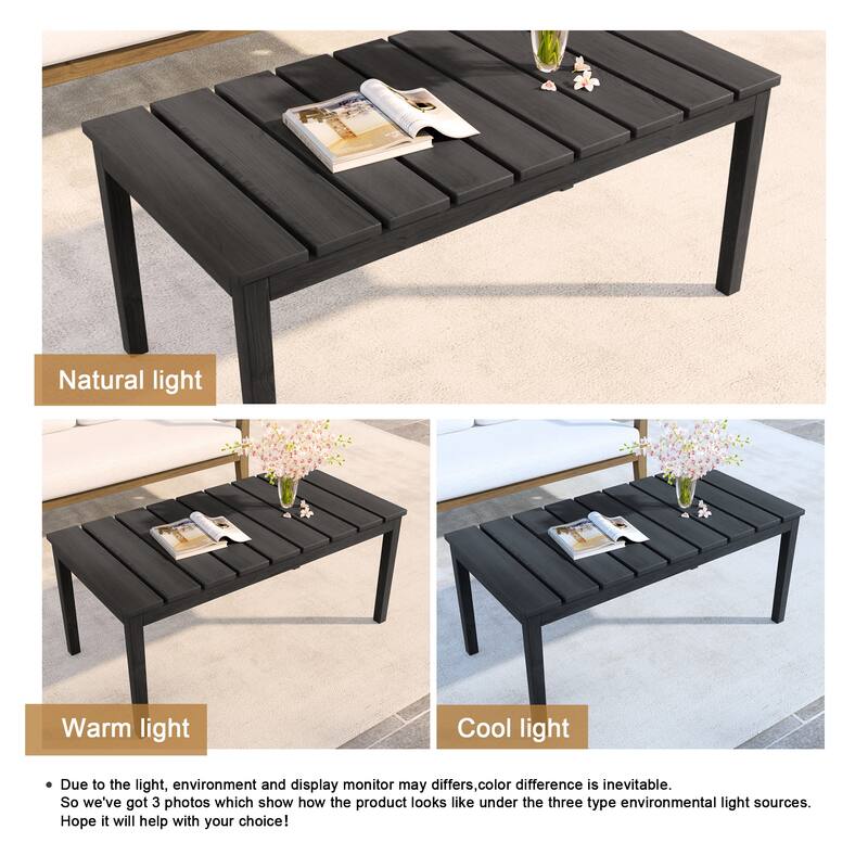 Outdoor Teak Solid Wood Patio Furniture Set Loveseat Armchair Table Collection