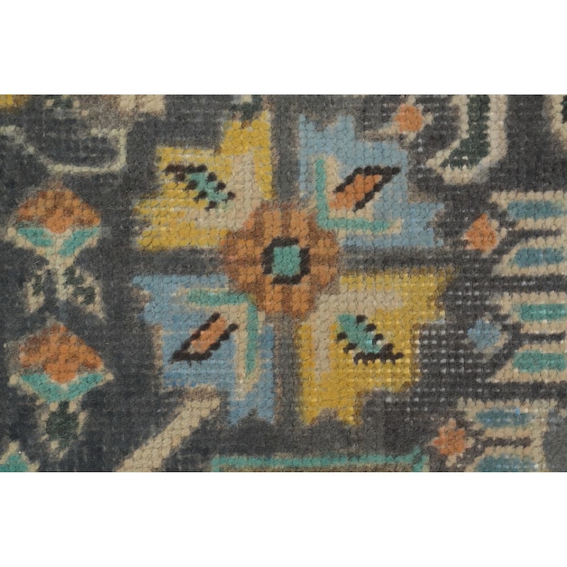 Hand Knotted Oriental 100% Wool Carpet Traditional Floral Beige & Ivories Tabriz Area Rug - 12' 8'' X 9' 5''