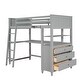 preview thumbnail 8 of 7, Multifunctional Design Bed Bunk Bed Twin Size Loft Bed House Bed Kids Bed
