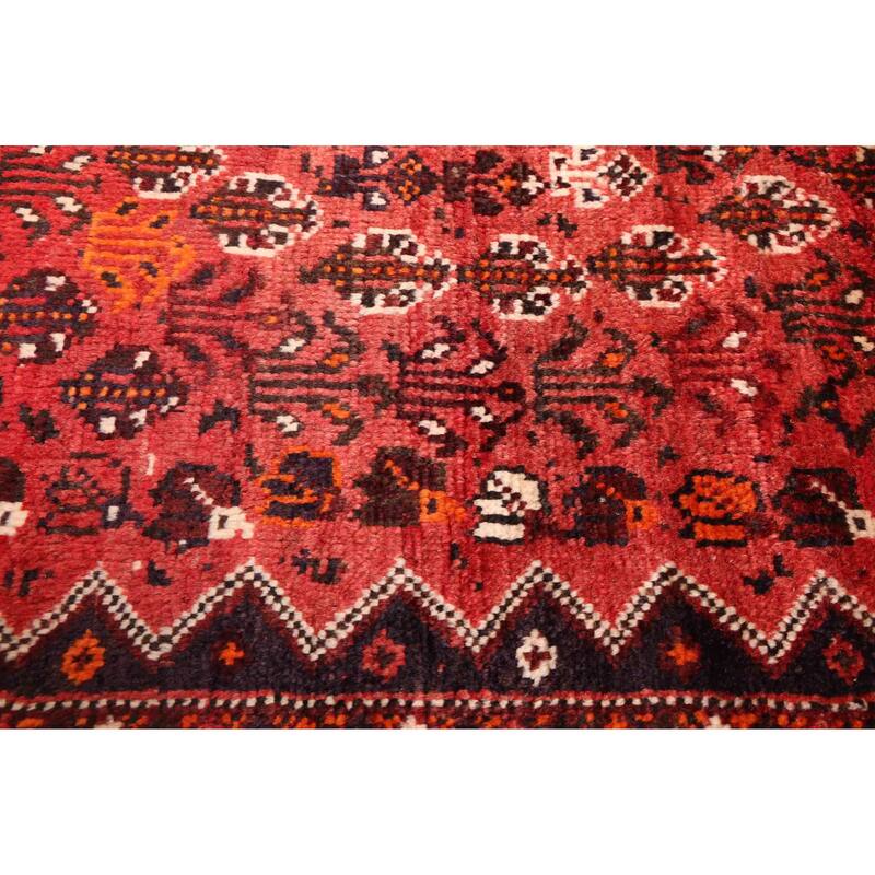 ECARPETGALLERY Hand-knotted Melis Vintage Red Wool Rug - 6'4 x 9'6