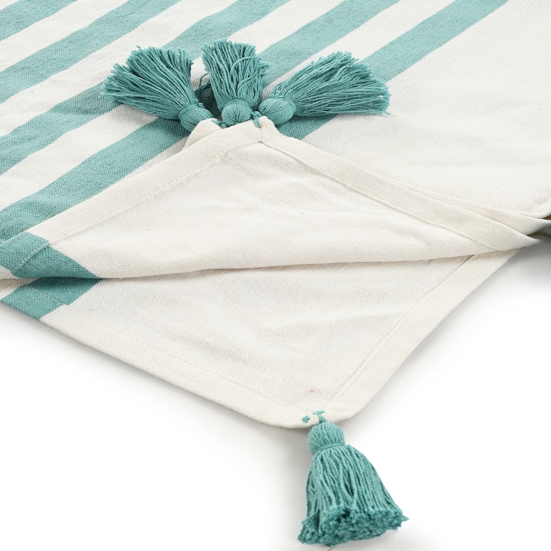 Sevita Hand-Woven Cotton Standard Size Throw Blanket