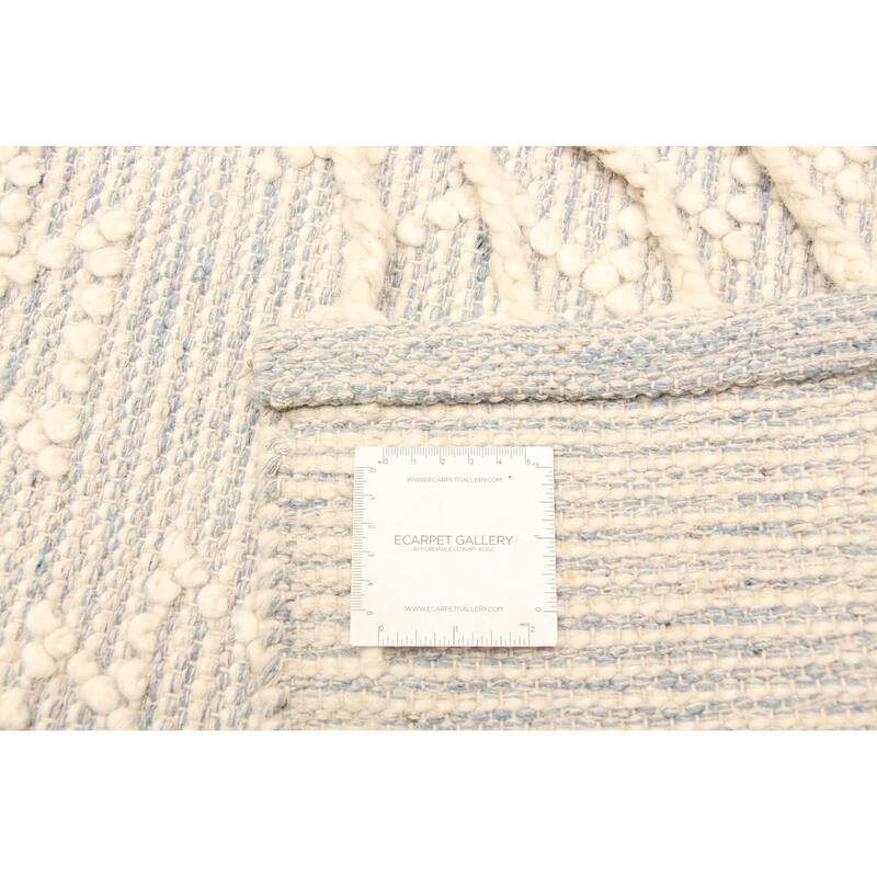 ECARPETGALLERY Braid weave Sienna Cream Wool Rug - 5'1 x 7'10