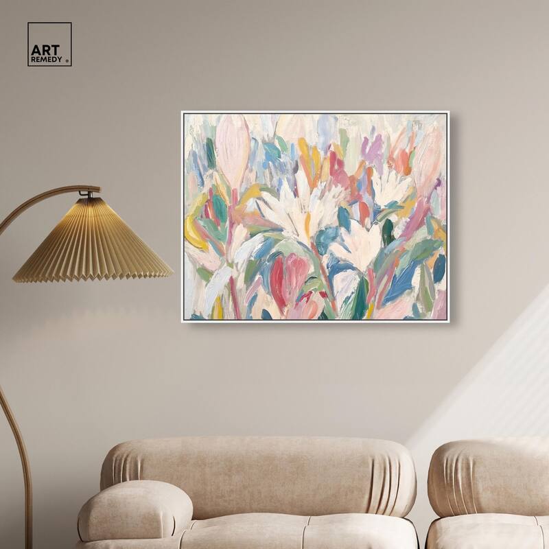Morning Mist Bloom I Canvas by Art Remedy