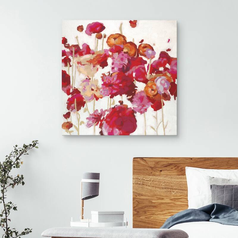 Red Floral Dream I by Randy Hibberd Canvas Art Print