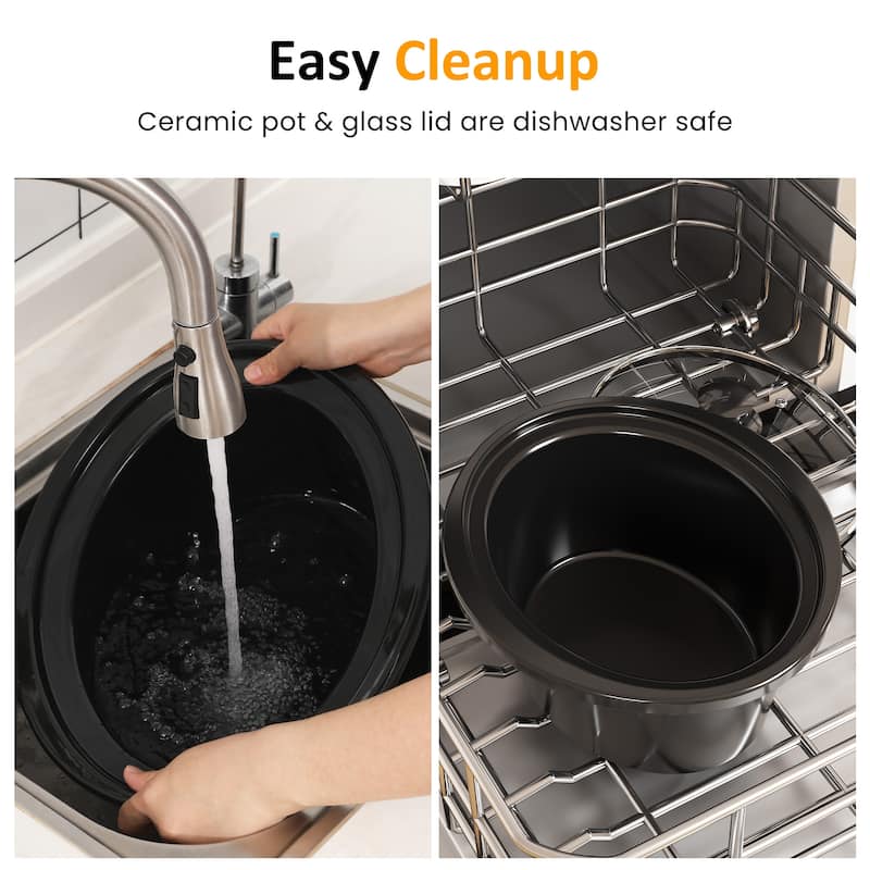 4QT Programmable Slow Cooker with Locking Lid