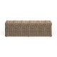preview thumbnail 3 of 5, SAFAVIEH Caius Grey Natural Rattan Storage Trunk - 63" x 18.1" x 18.7"