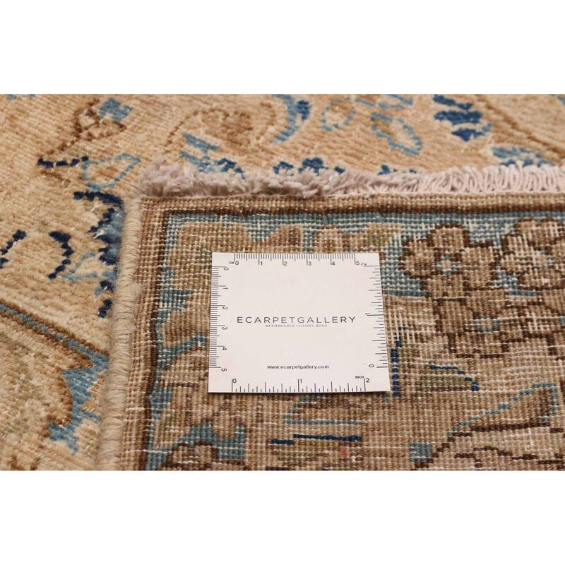 ECARPETGALLERY Hand-knotted Antalya Vintage Tan Wool Rug - 9'6 x 13'5