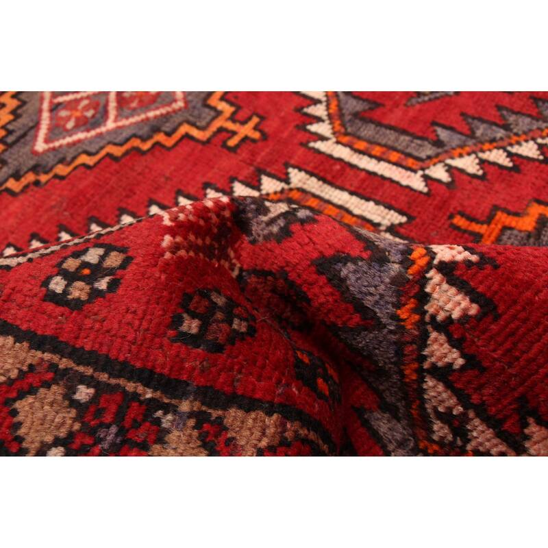 ECARPETGALLERY Hand-knotted Andelz Red Wool Rug - 3'8 x 9'10