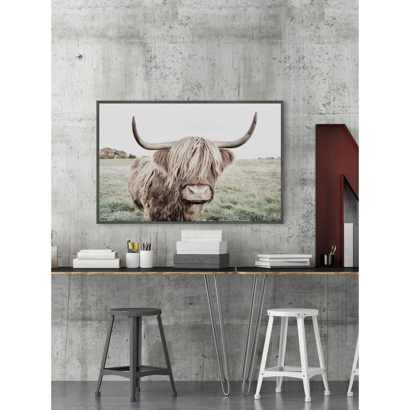 Green Pastures Floater Framed Print on Canvas