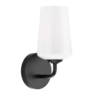 Celino One-Light Wall Sconce with White Glass - 11