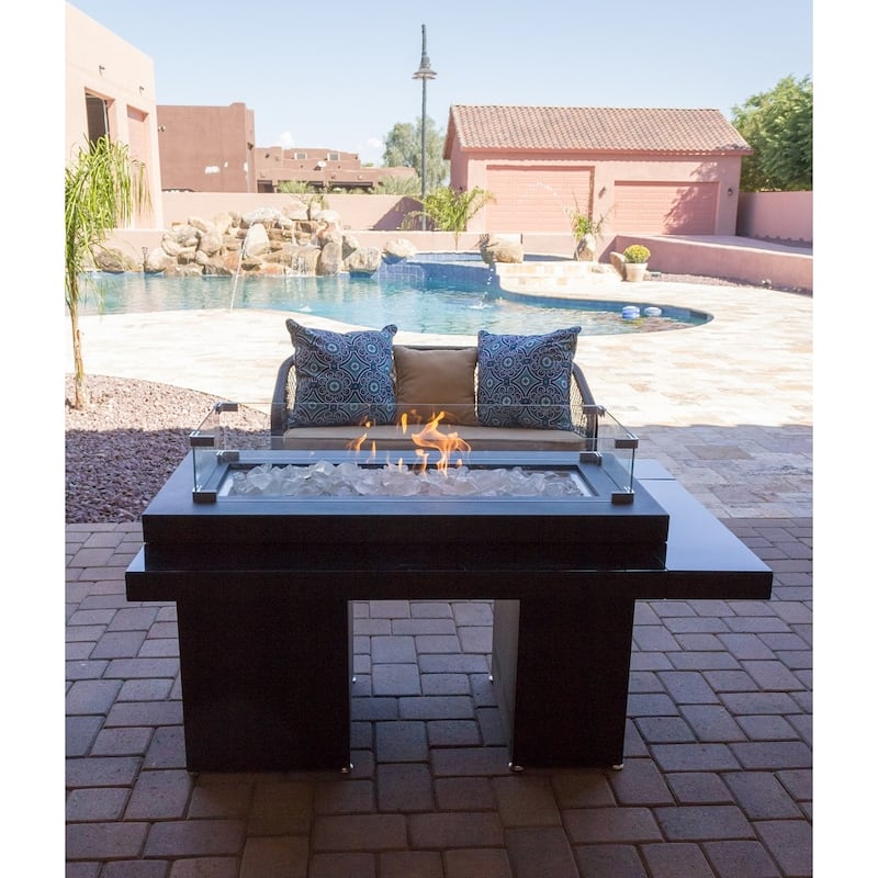 AZ Patio Heaters Two Tiered Firepit in Black Mocha - N/A