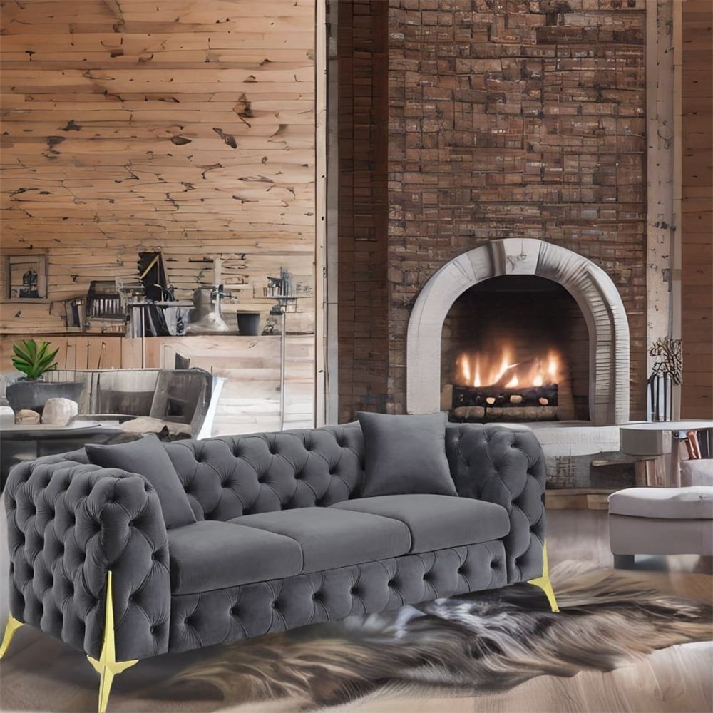 Three seater sofa new arrivals grey