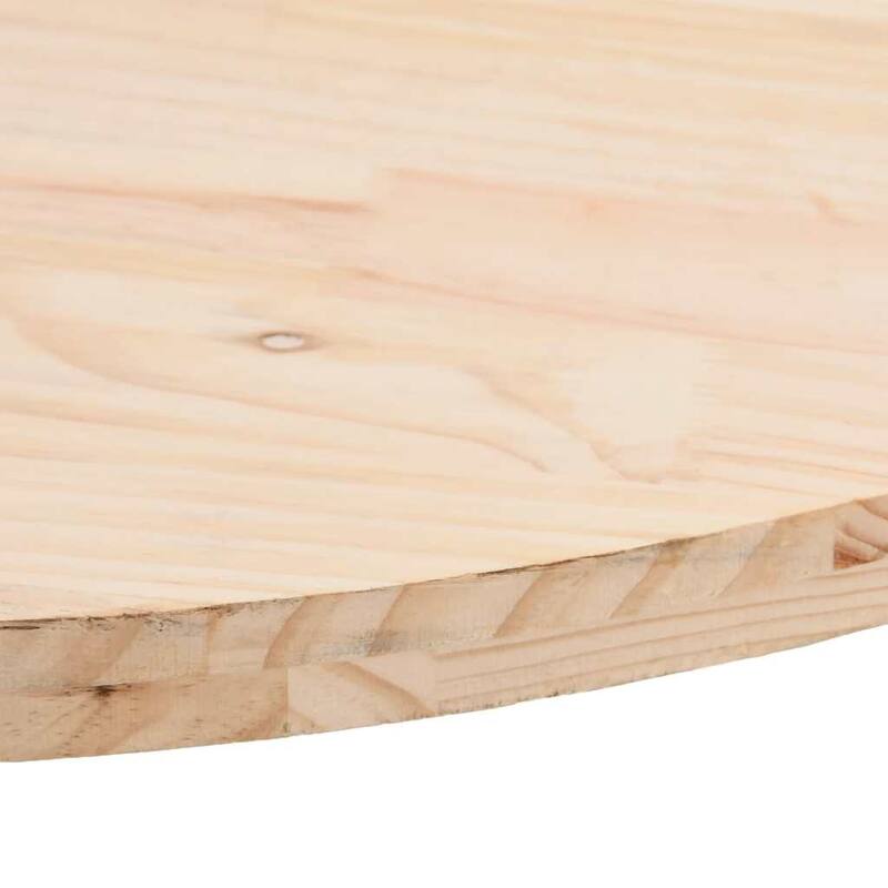 vidaXL Table Top Natural Solid Pine Wood Medium Durable Table Top