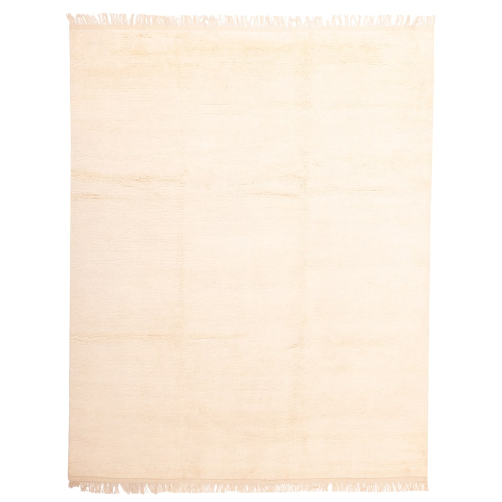 ECARPETGALLERY Hand-knotted Pak Finest Gabbeh Cream Wool Rug - 10'5 x 13'0