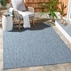 preview thumbnail 13 of 177, SAFAVIEH Courtyard Jonell Indoor/ Outdoor Patio Backyard Rug 2'7" x 5' - Navy/Grey
