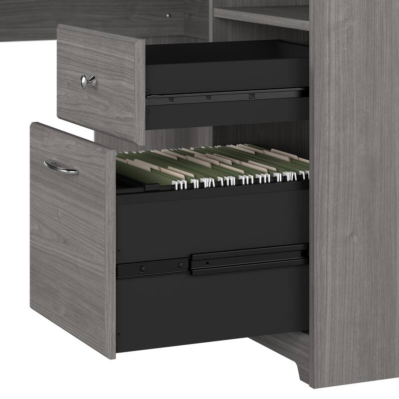 Cabot 60W L Shaped Computer Desk with Storage by Bush Furniture