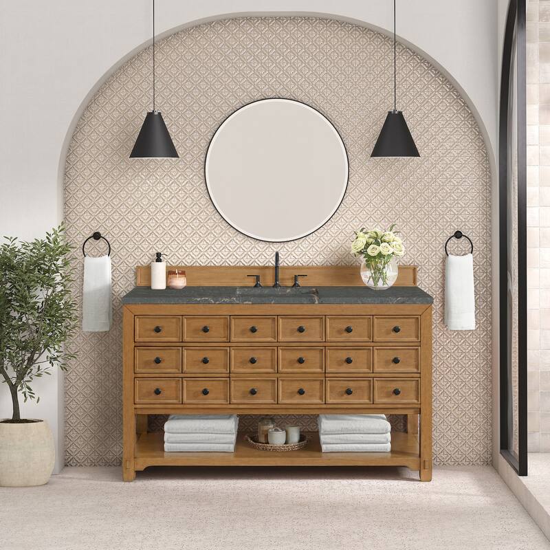 James Martin Vanities 505-V60S-FPBL Malibu 60" Free Standing Single