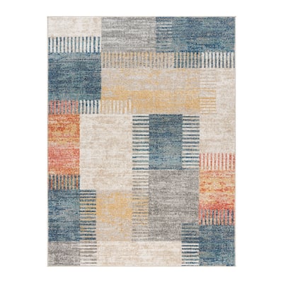 Gertmenian Winsor Modern Neutral Abstract Polypropylene Indoor Area Rug Collection