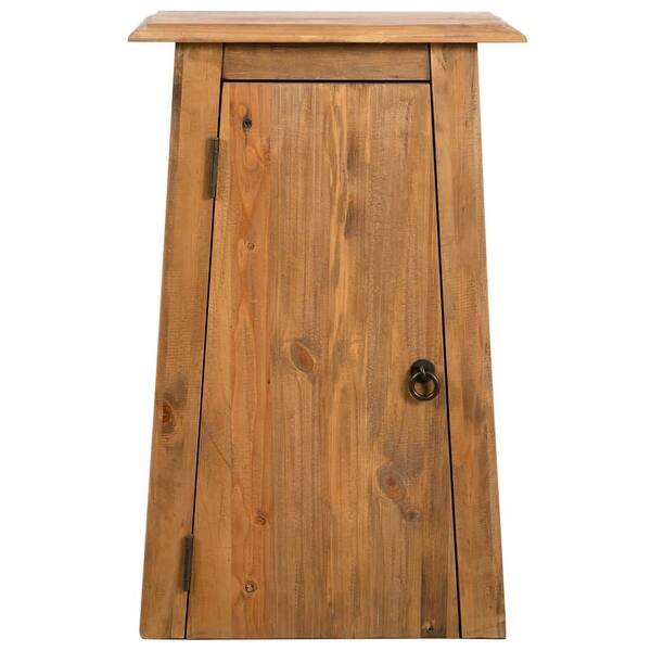 Shop Vidaxl Bathroom Wall Cabinet Solid Recycled Pinewood 16 5 X9