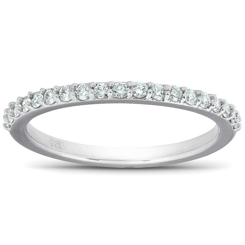 1/4Ct Diamond Ring Matching Engagement Band White Gold