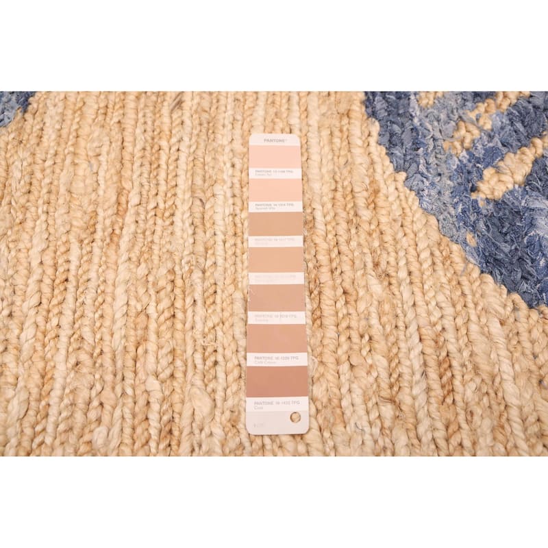 ECARPETGALLERY Braided Weave Palas Denizli Tan Cotton, Jute Rug - 5'3 x 8'2