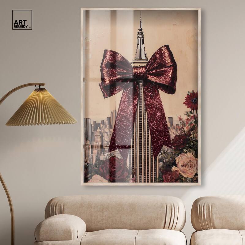 Sparkling Empire State Building Shadowbox by Art Remedy