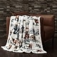 preview thumbnail 113 of 158, Indigo Hill by HiEnd Accents Campfire Sherpa Fleece Throw, 1PC or 3PC 1-Piece - Ranch Life - Duffle Bag