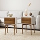 preview thumbnail 82 of 82, Nathan James Harper 2-Drawer Mid-Century Side Table