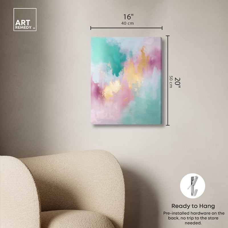 Pastel Dreams Mist Canvas by Art Remedy, Gallery Wrapped